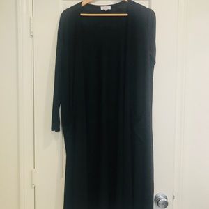 Solid black Lularoe Sarah